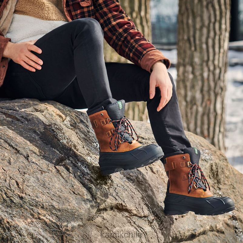 marrón botas de invierno RJT4Z531 Kamik hombres alborg más