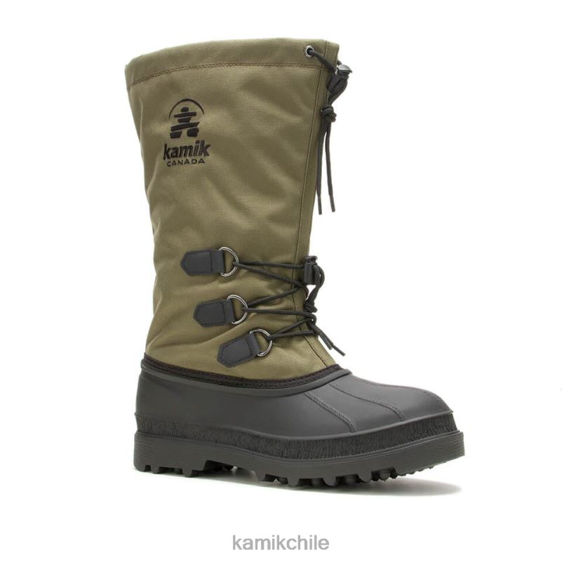 oliva oscuro botas de invierno RJT4Z522 Kamik hombres canuck