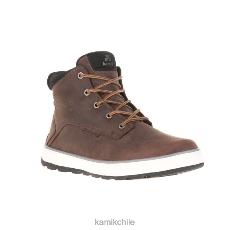 marron oscuro calzado casual RJT4Z476 Kamik hombres spencer medio