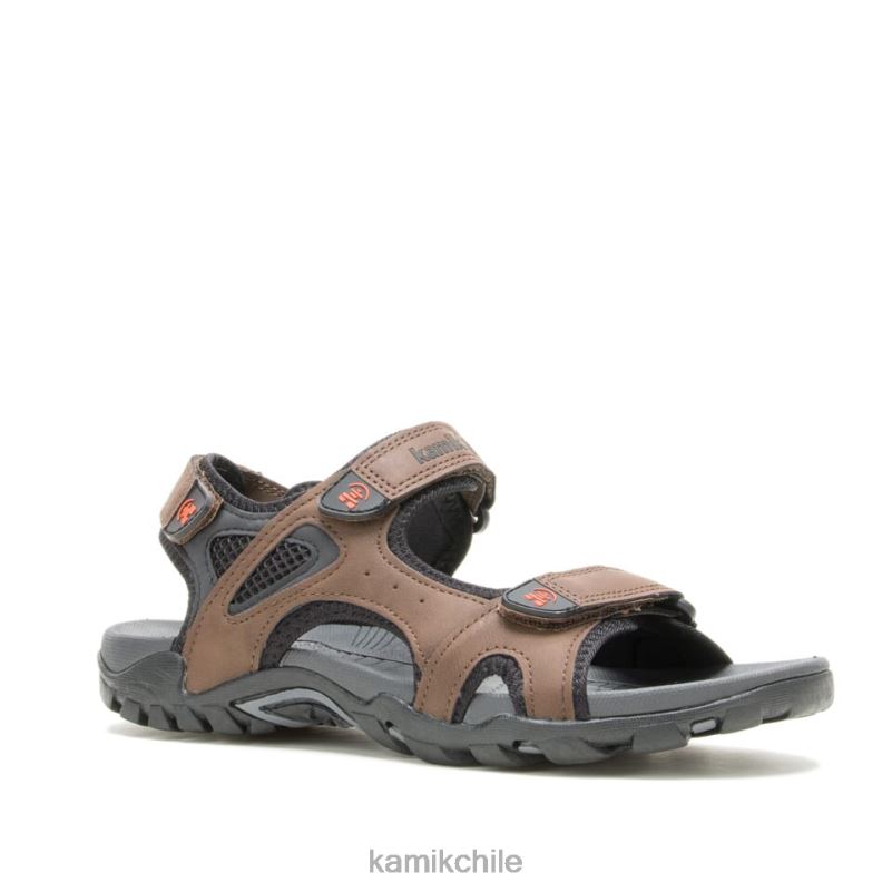 marrón sandalias RJT4Z470 Kamik hombres milos