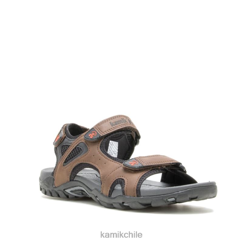 marrón sandalias RJT4Z470 Kamik hombres milos