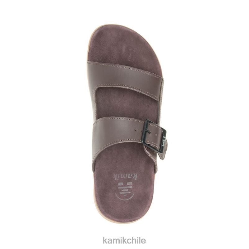 marron oscuro sandalias RJT4Z462 Kamik hombres diapositiva marty