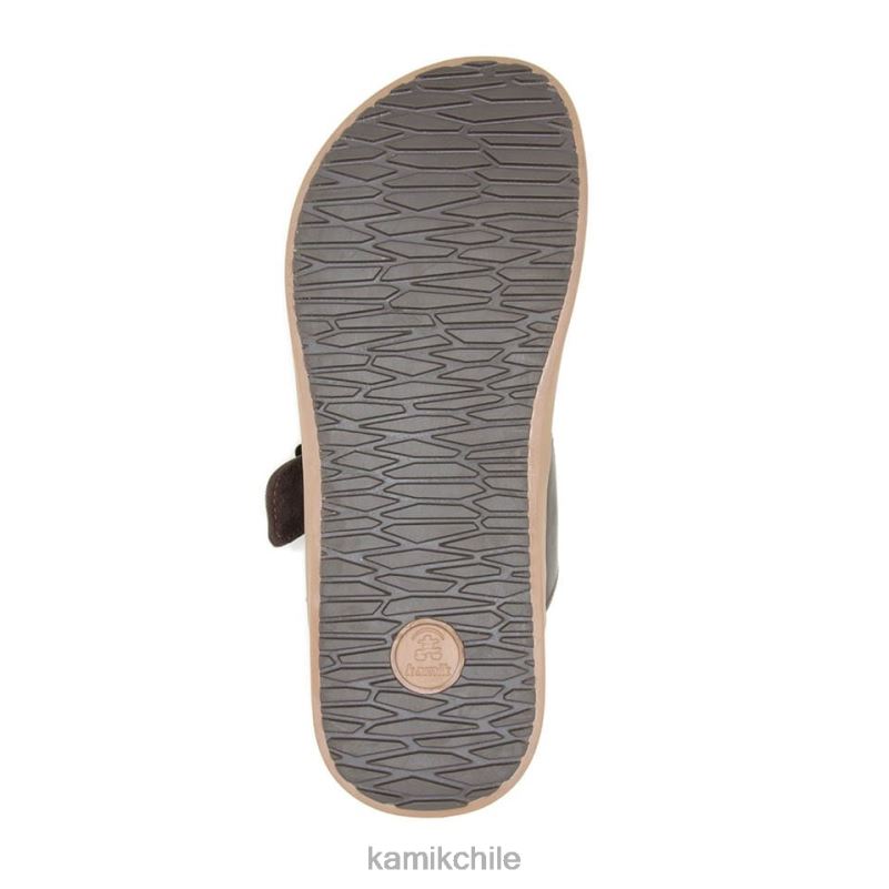marron oscuro sandalias RJT4Z462 Kamik hombres diapositiva marty