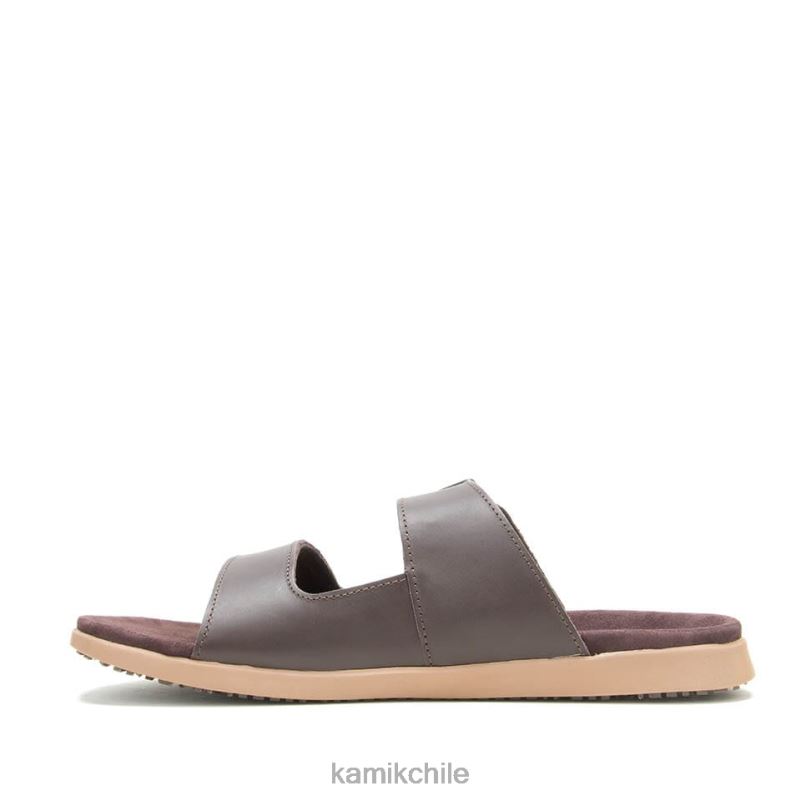 marron oscuro sandalias RJT4Z462 Kamik hombres diapositiva marty