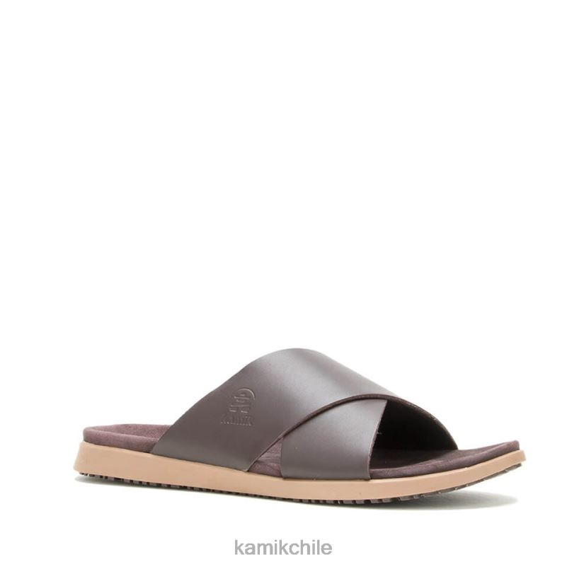marron oscuro sandalias RJT4Z465 Kamik hombres cruz marty