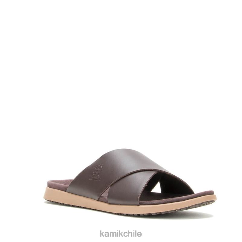 marron oscuro sandalias RJT4Z465 Kamik hombres cruz marty