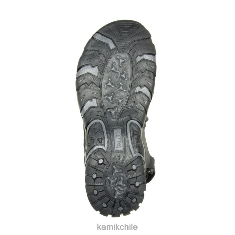 negro sandalias RJT4Z469 Kamik hombres milos