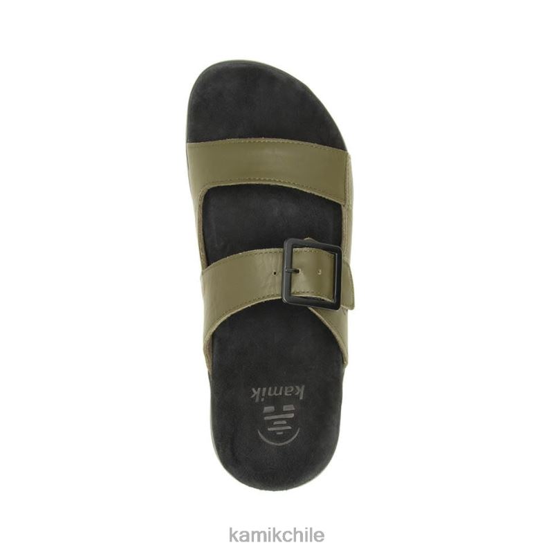 oliva oscuro sandalias RJT4Z460 Kamik hombres diapositiva marty