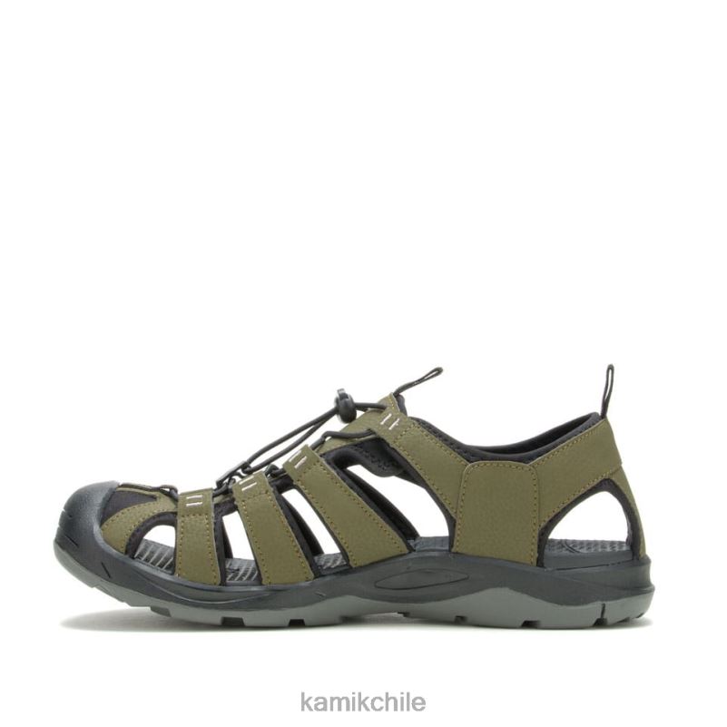 oliva oscuro sandalias RJT4Z468 Kamik hombres bahía de byron 2