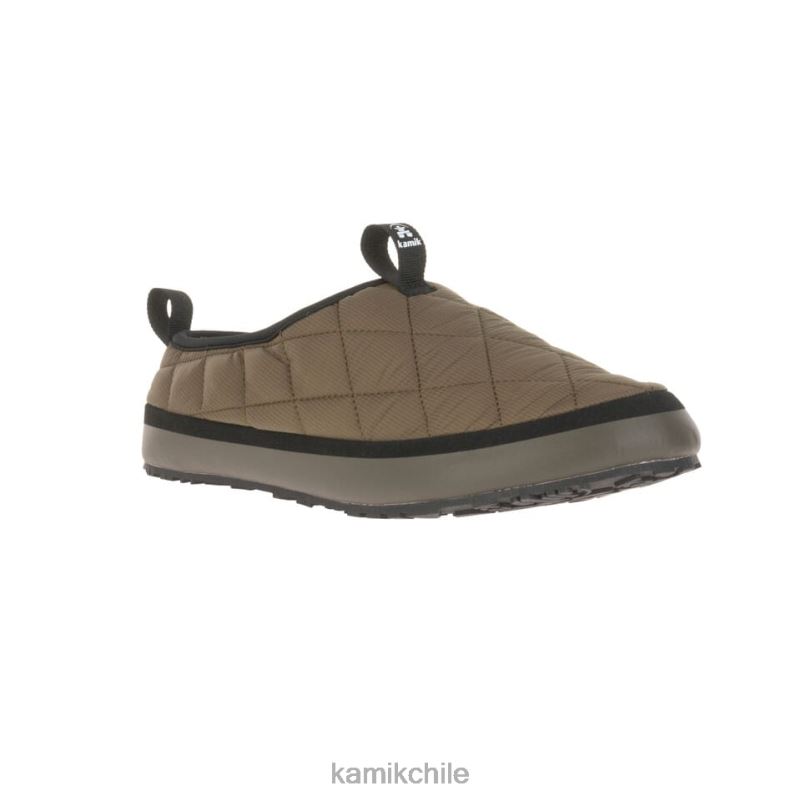 aceituna zapatillas RJT4Z556 Kamik hombres hinchado