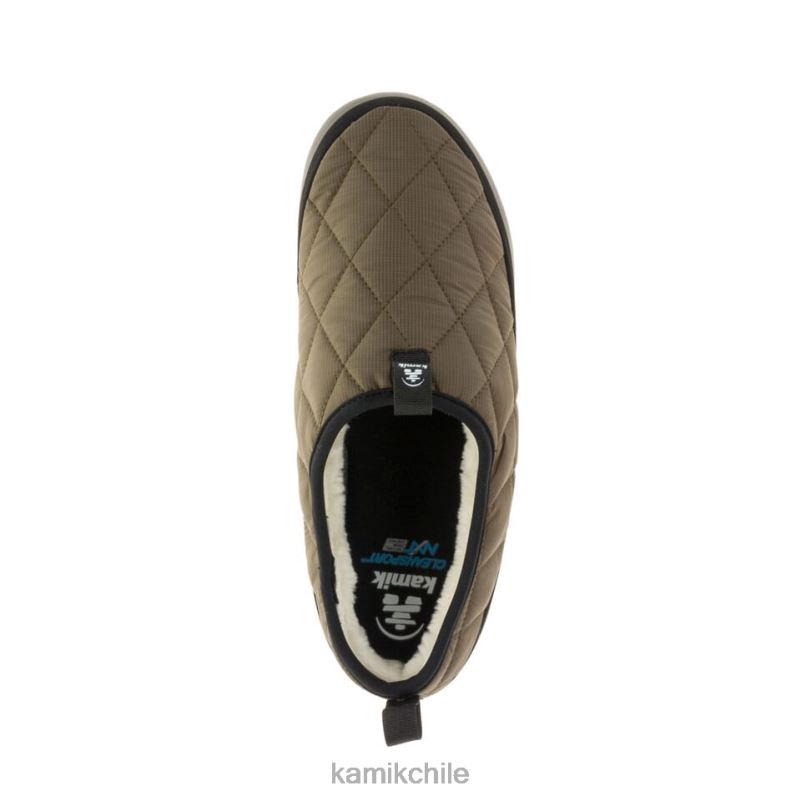 aceituna zapatillas RJT4Z556 Kamik hombres hinchado