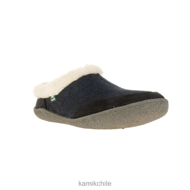 negro zapatillas RJT4Z549 Kamik hombres cabina