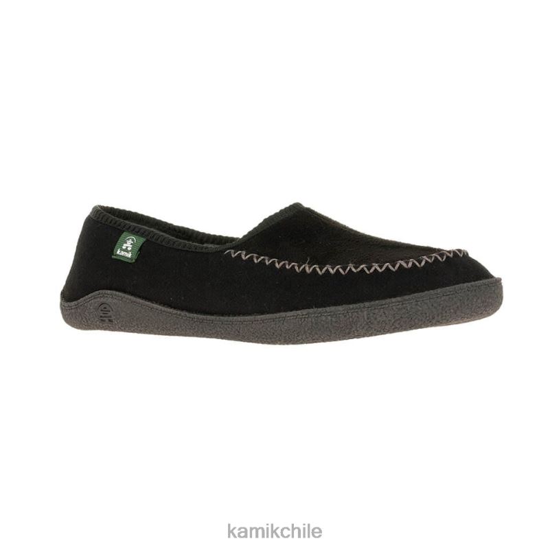 negro zapatillas RJT4Z551 Kamik hombres reclinarse