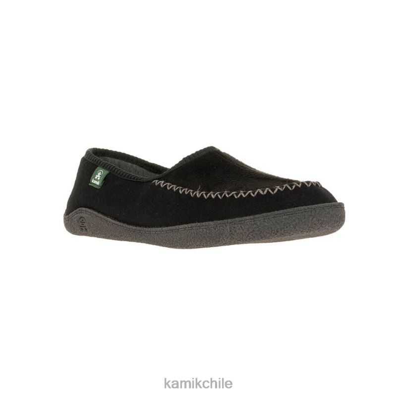 negro zapatillas RJT4Z551 Kamik hombres reclinarse