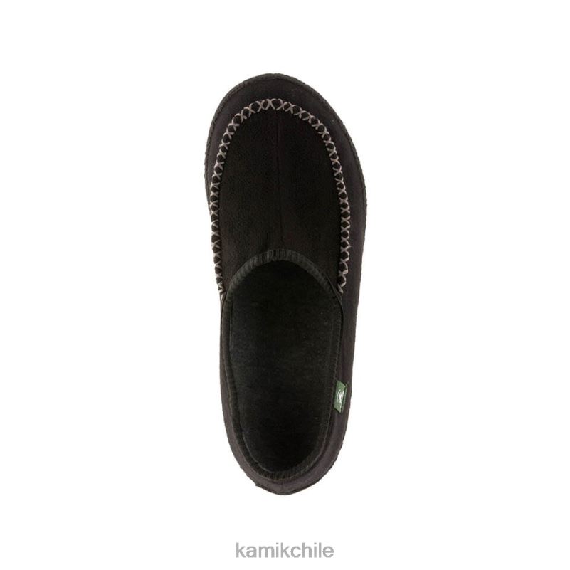 negro zapatillas RJT4Z551 Kamik hombres reclinarse