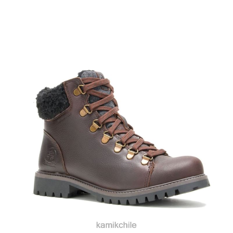 marron oscuro botas casuales RJT4Z122 Kamik mujer caminata rebelde 3