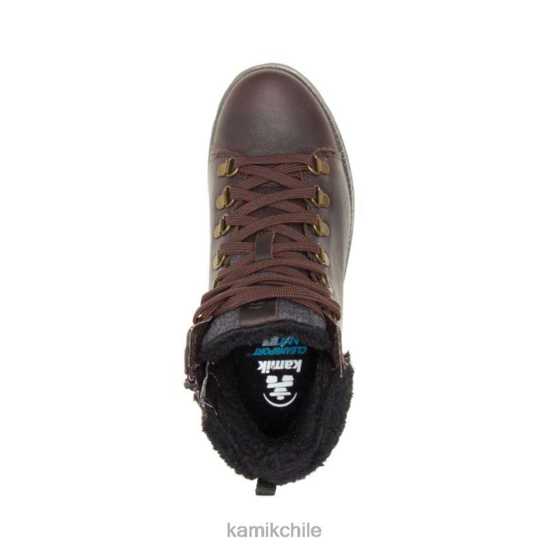 marron oscuro botas casuales RJT4Z122 Kamik mujer caminata rebelde 3