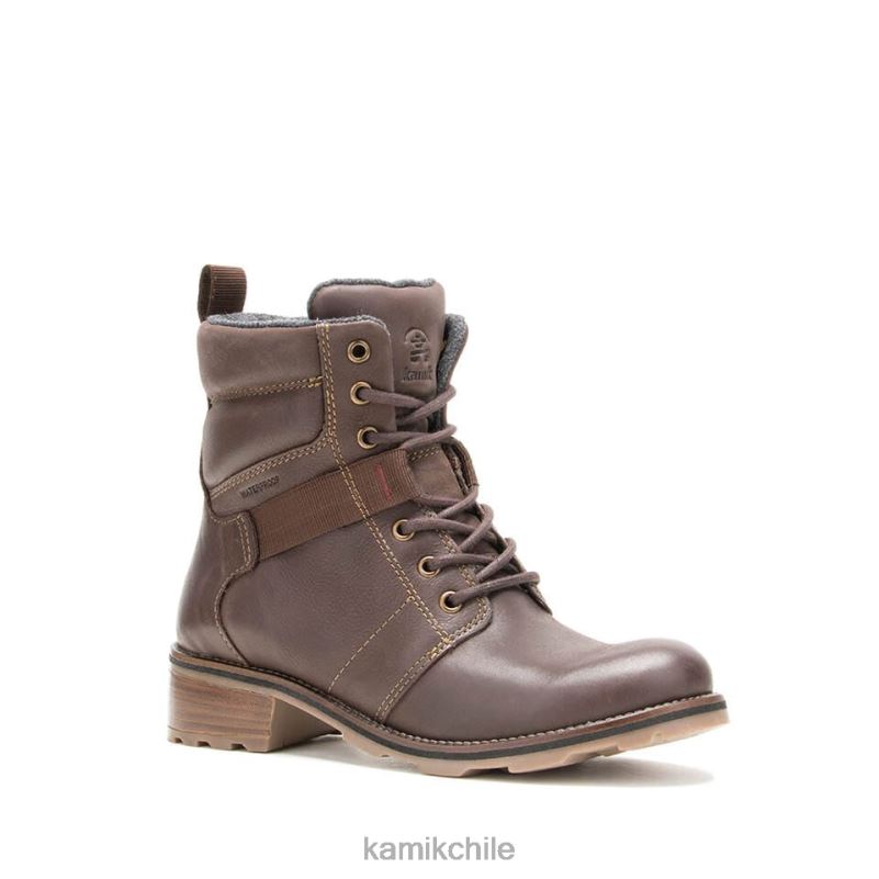 marron oscuro botas casuales RJT4Z67 Kamik mujer isabella m