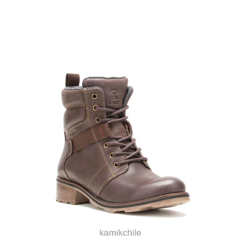 marron oscuro botas casuales RJT4Z67 Kamik mujer isabella m