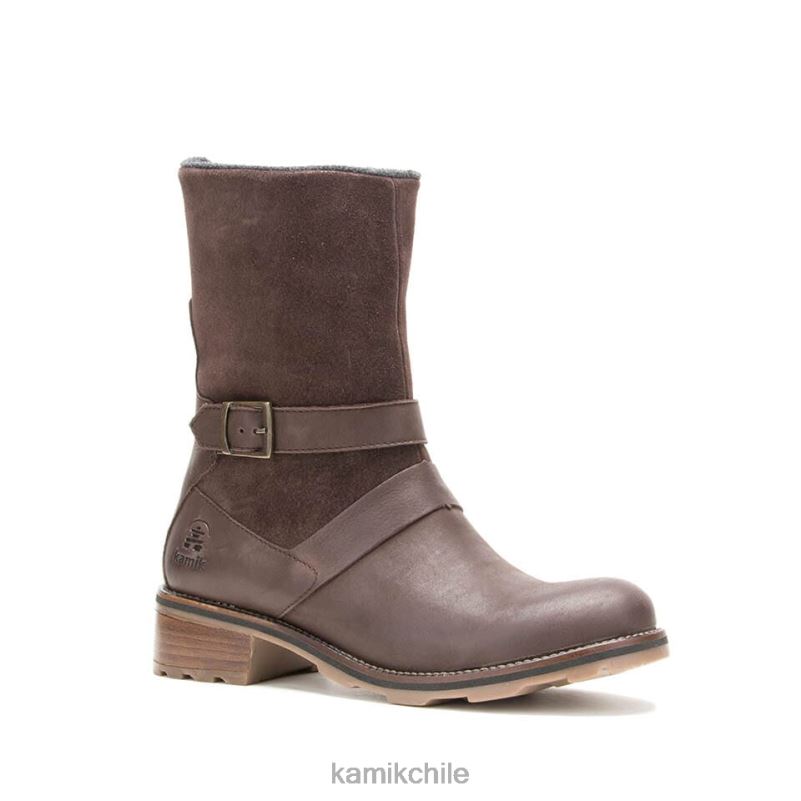 marron oscuro botas casuales RJT4Z77 Kamik mujer Isabela