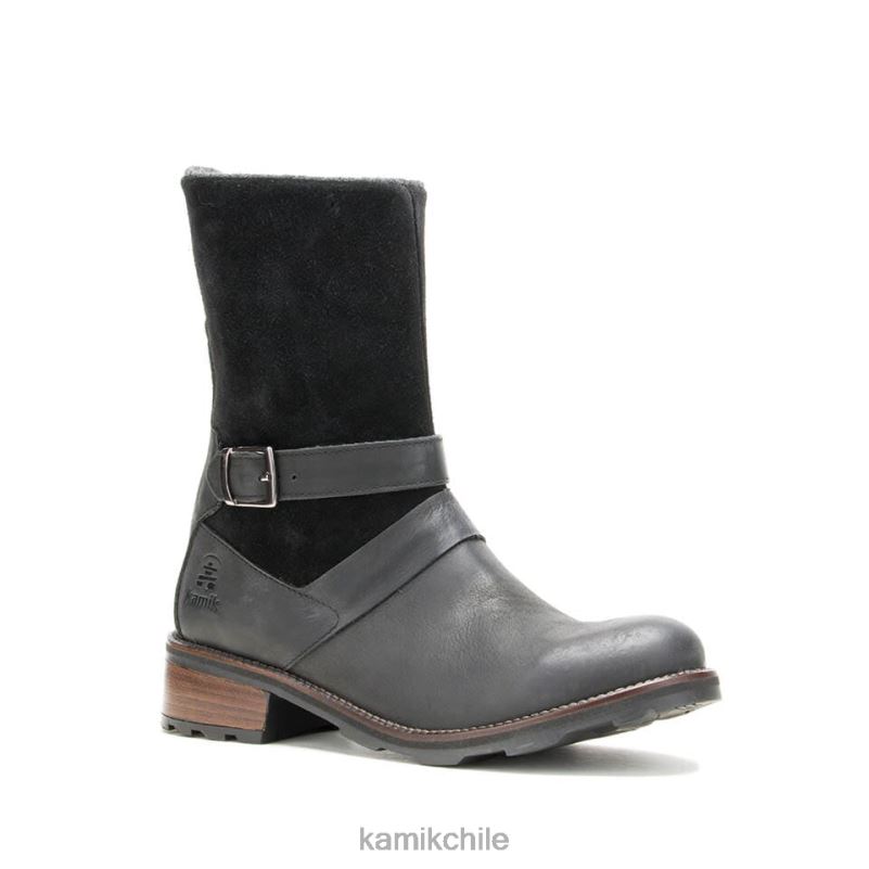 negro botas casuales RJT4Z76 Kamik mujer Isabela