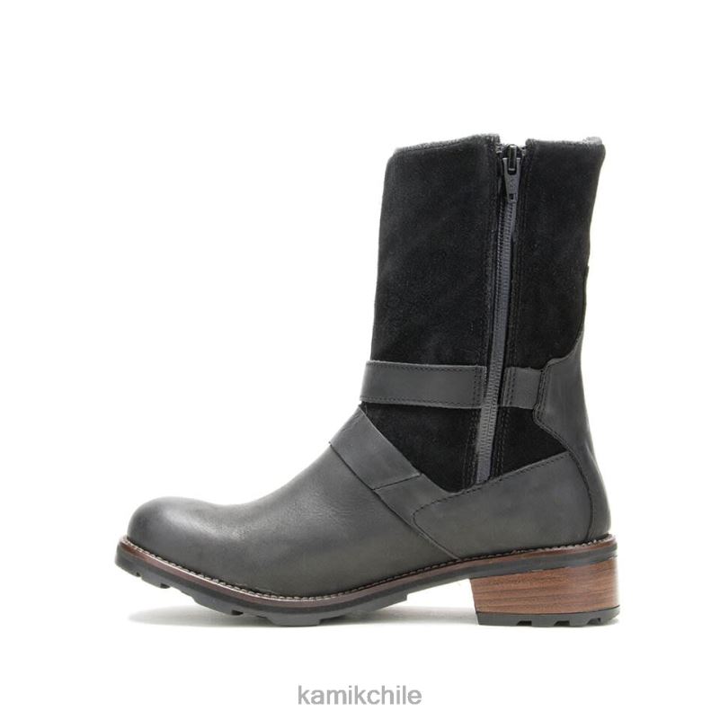 negro botas casuales RJT4Z76 Kamik mujer Isabela
