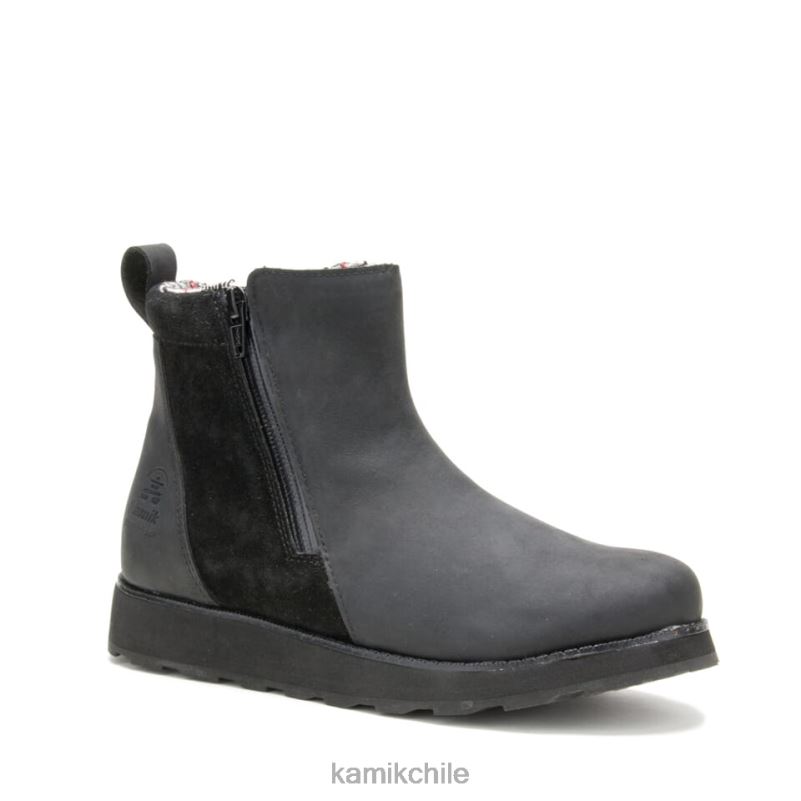 negro botas casuales RJT4Z82 Kamik mujer ariel c zip
