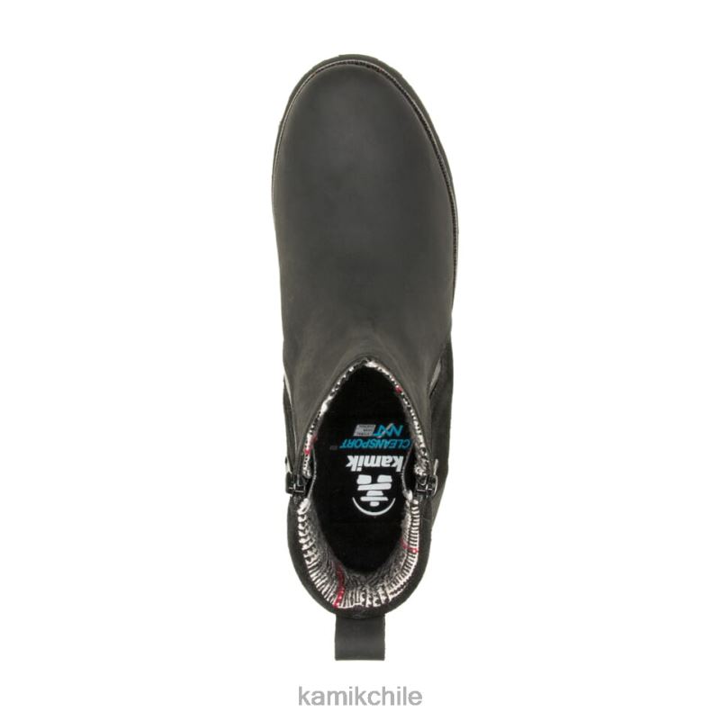 negro botas casuales RJT4Z82 Kamik mujer ariel c zip