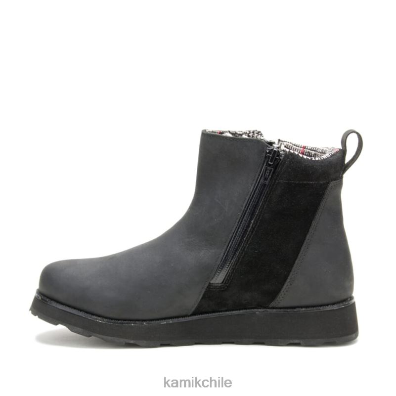 negro botas casuales RJT4Z82 Kamik mujer ariel c zip
