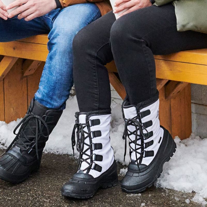 blanco botas de invierno RJT4Z126 Kamik mujer billy