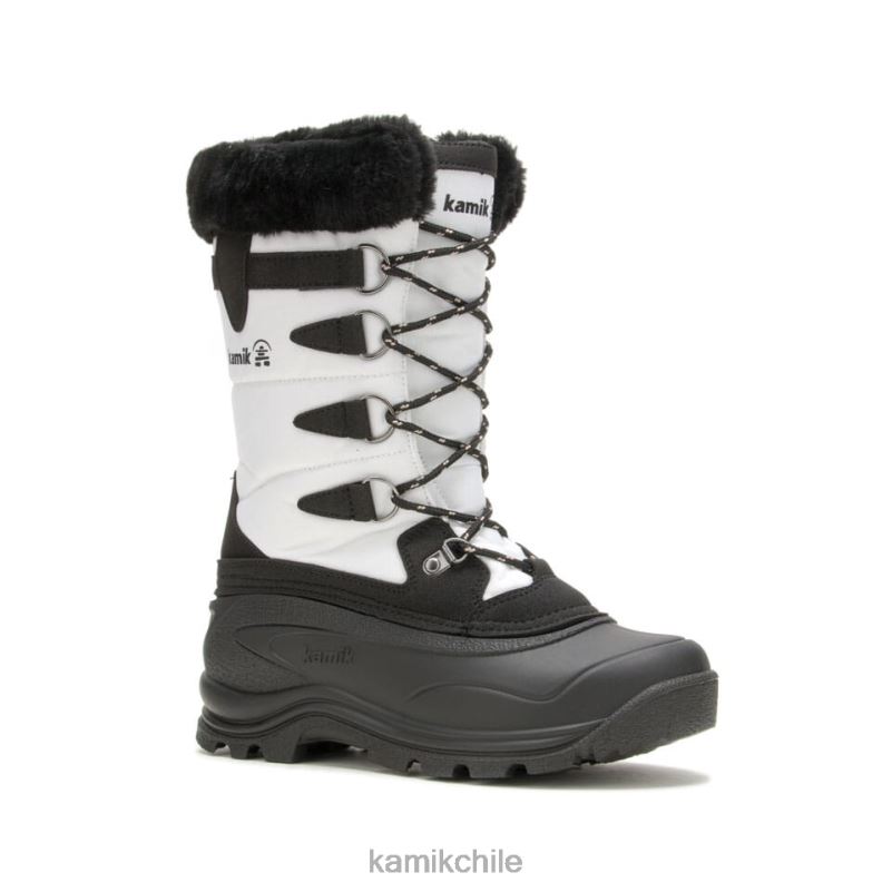 blanco botas de invierno RJT4Z157 Kamik mujer caparazón