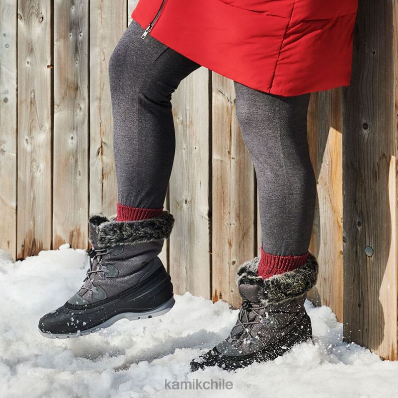 borgoña botas de invierno RJT4Z135 Kamik mujer impulso l 2
