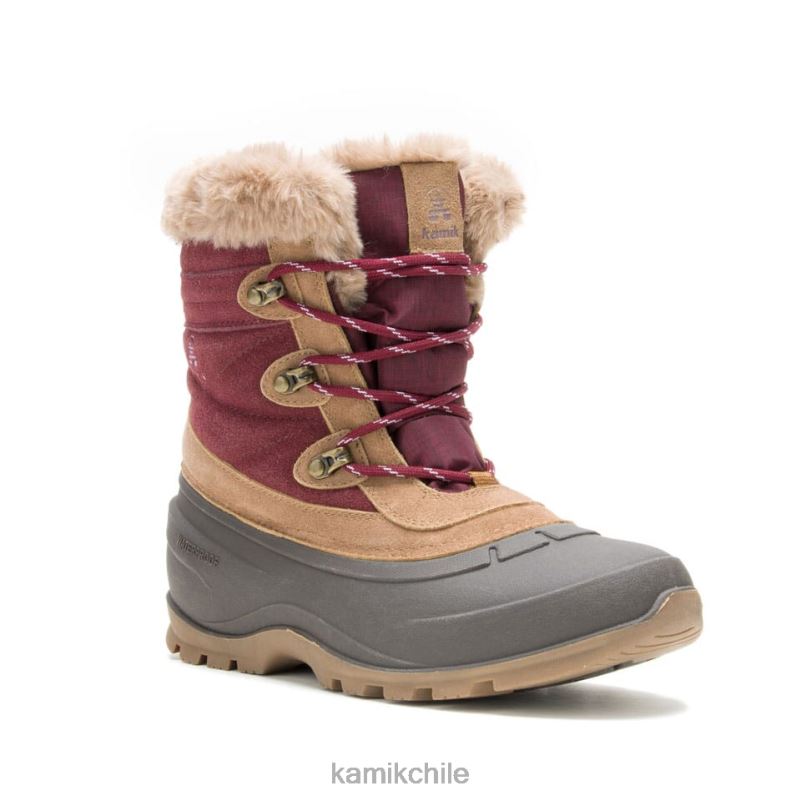 borgoña botas de invierno RJT4Z139 Kamik mujer valle de nieve 5
