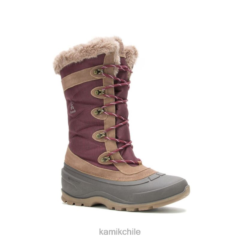 borgoña botas de invierno RJT4Z146 Kamik mujer valle de nieve 4