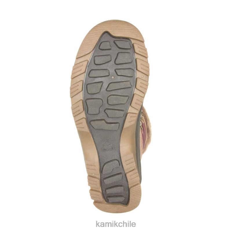 borgoña botas de invierno RJT4Z146 Kamik mujer valle de nieve 4