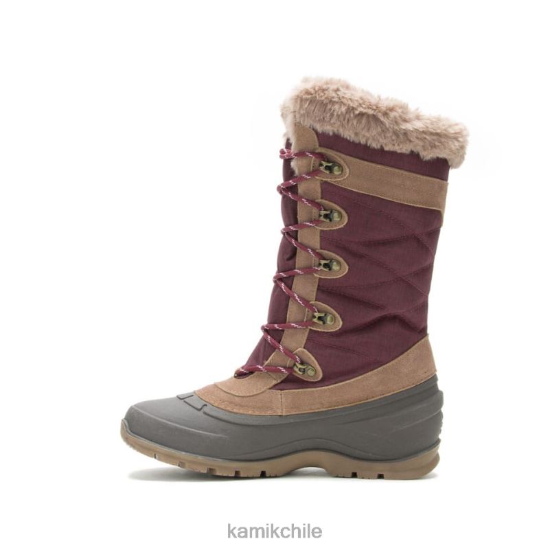 borgoña botas de invierno RJT4Z146 Kamik mujer valle de nieve 4