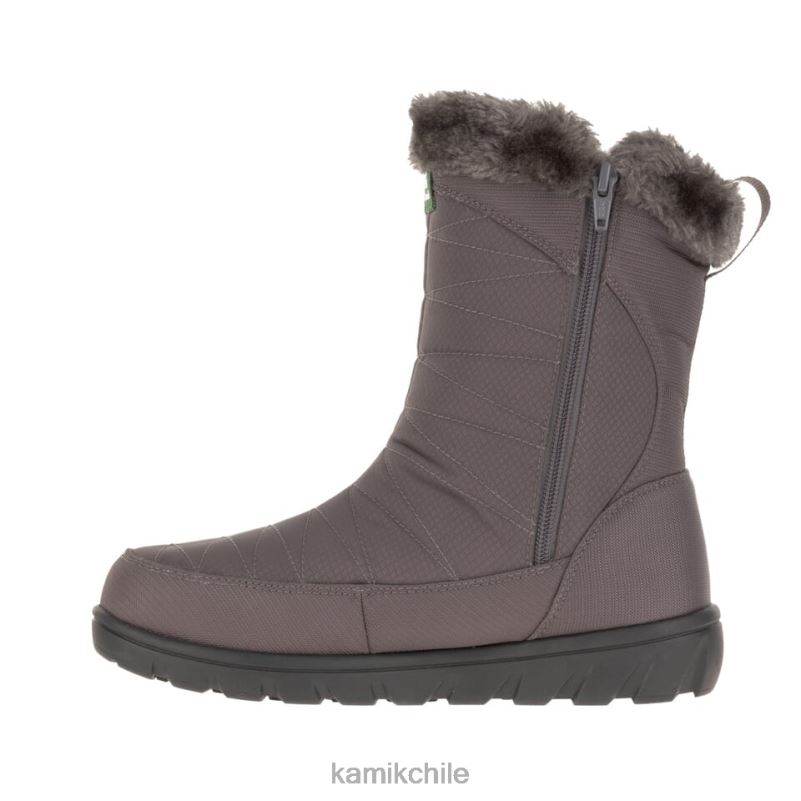 carbón botas de invierno RJT4Z163 Kamik mujer hannah zip w