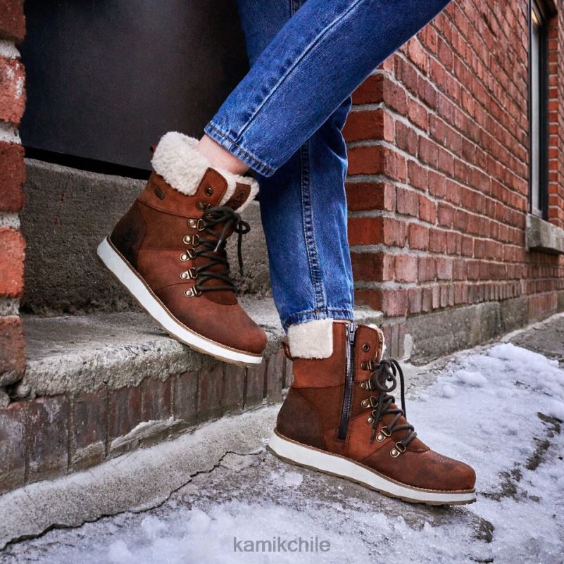 coñac botas de invierno RJT4Z111 Kamik mujer ariel