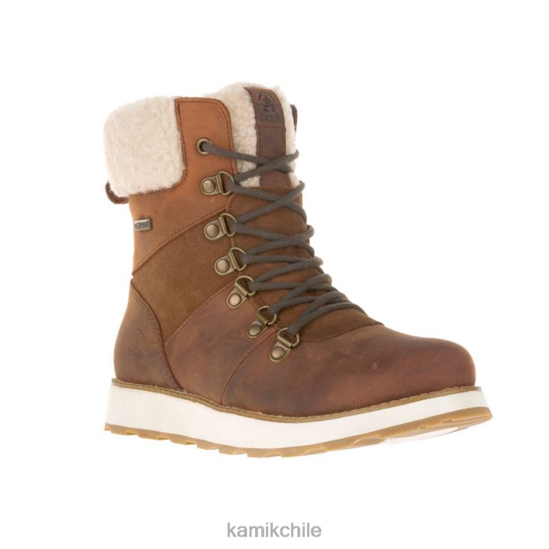 coñac botas de invierno RJT4Z111 Kamik mujer ariel