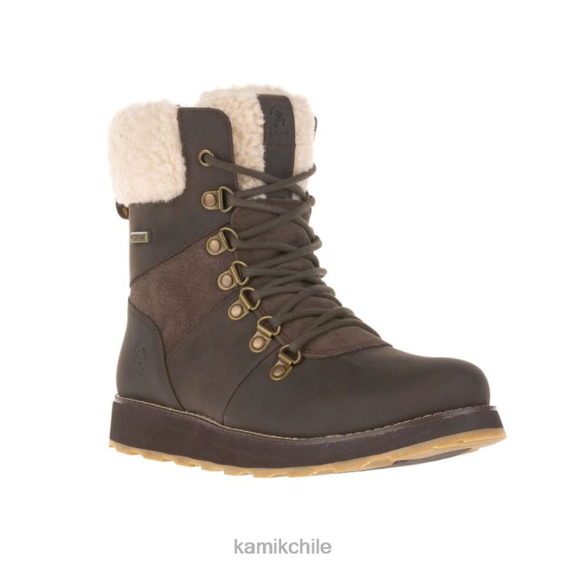 marron oscuro botas de invierno RJT4Z112 Kamik mujer ariel