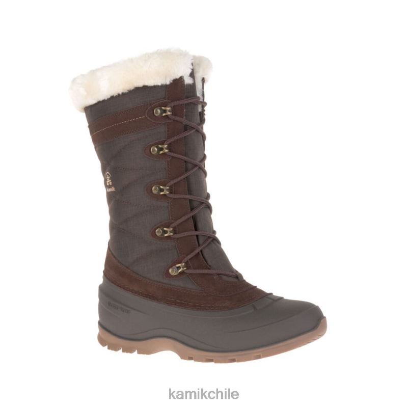 marron oscuro botas de invierno RJT4Z144 Kamik mujer valle de nieve 4