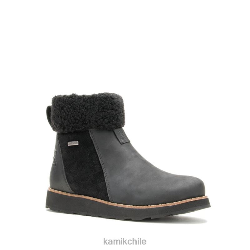 negro botas de invierno RJT4Z107 Kamik mujer ariel f zip