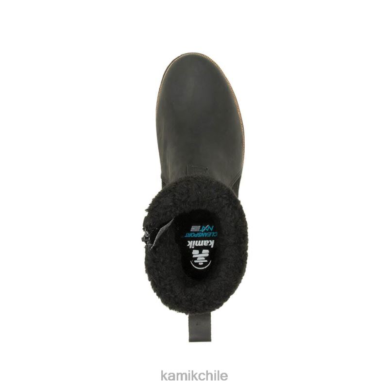 negro botas de invierno RJT4Z107 Kamik mujer ariel f zip