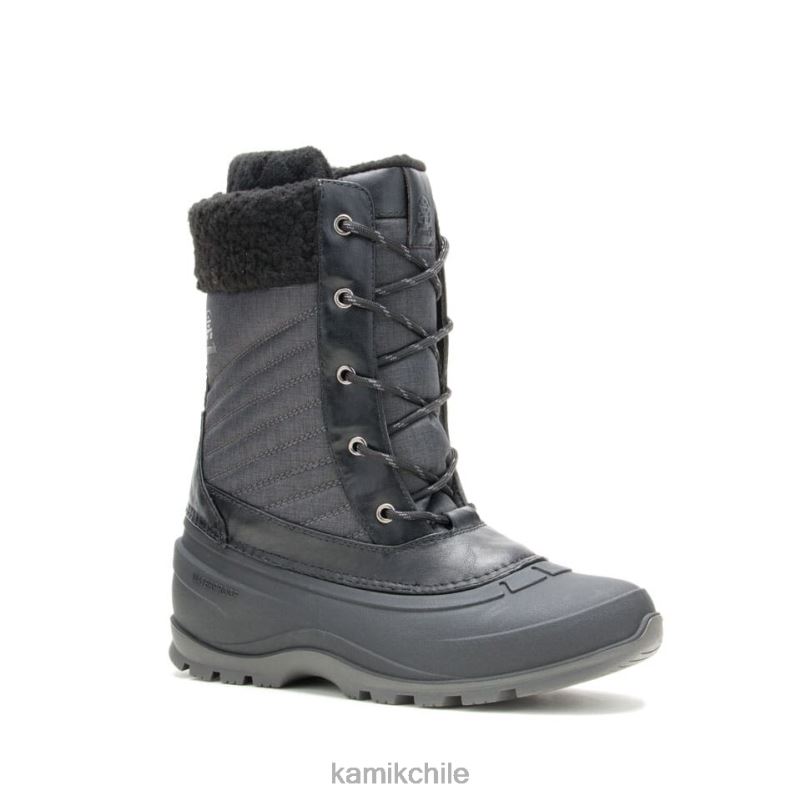 negro botas de invierno RJT4Z128 Kamik mujer perla de nieve 2