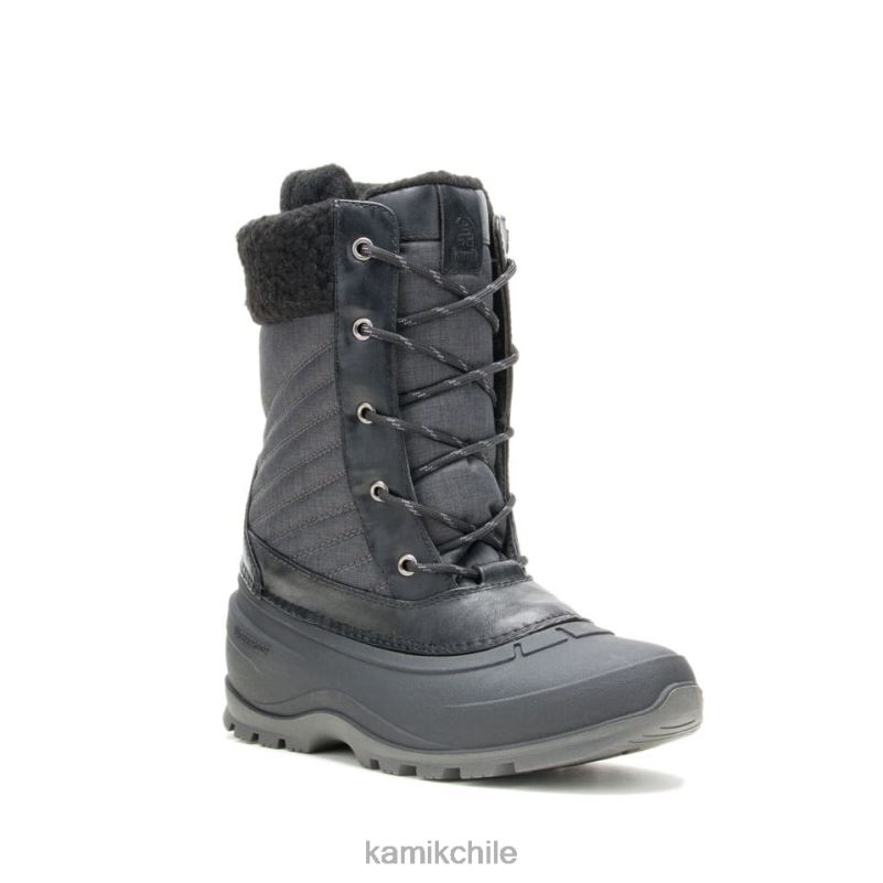 negro botas de invierno RJT4Z128 Kamik mujer perla de nieve 2