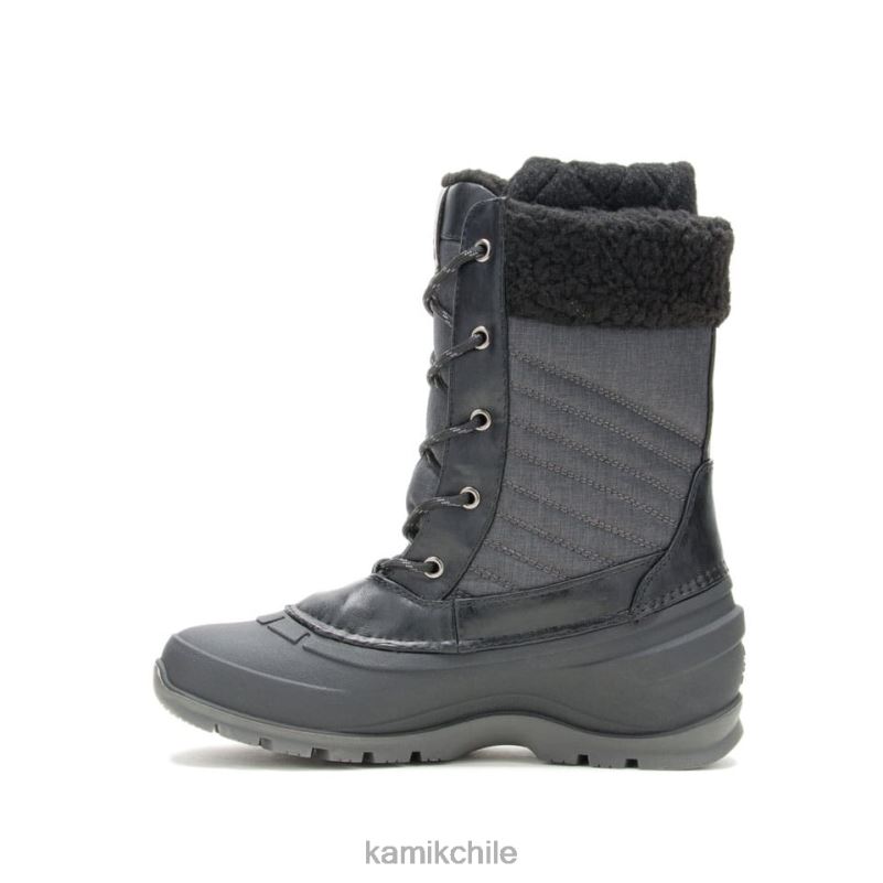 negro botas de invierno RJT4Z128 Kamik mujer perla de nieve 2