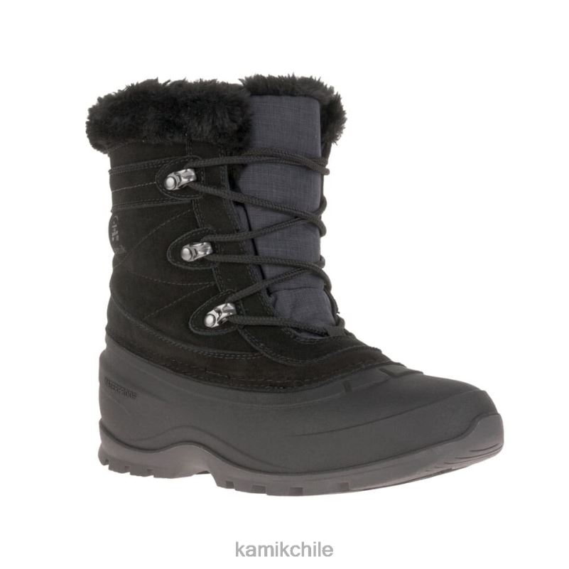 negro botas de invierno RJT4Z138 Kamik mujer valle de nieve 5