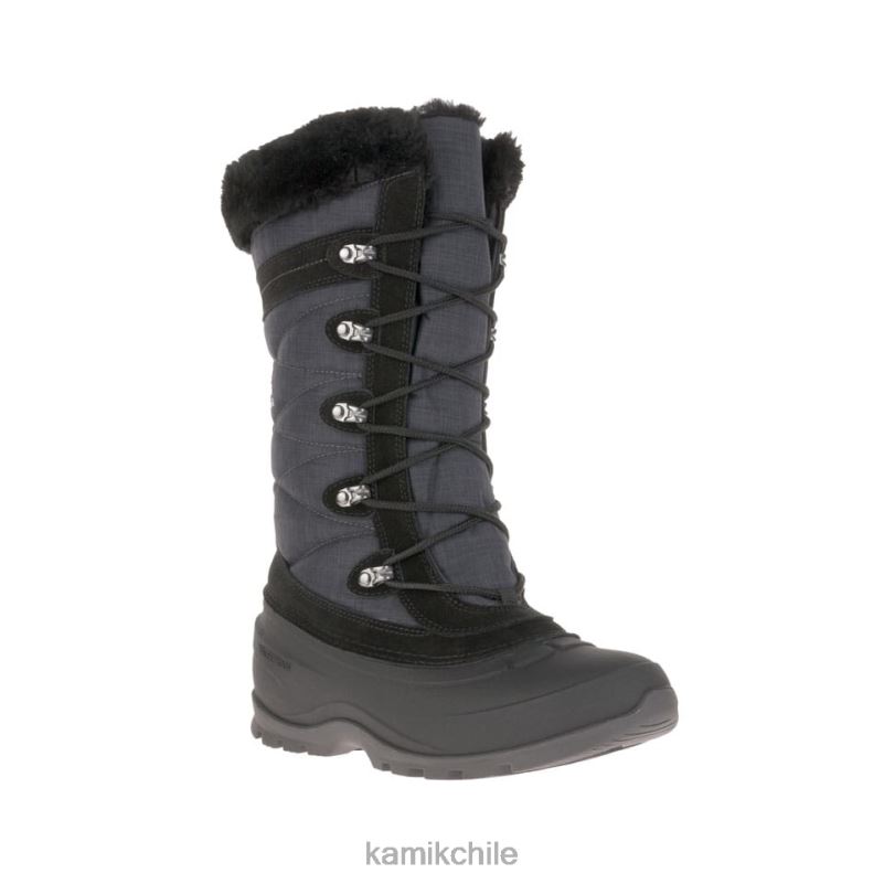 negro botas de invierno RJT4Z142 Kamik mujer valle de nieve 4