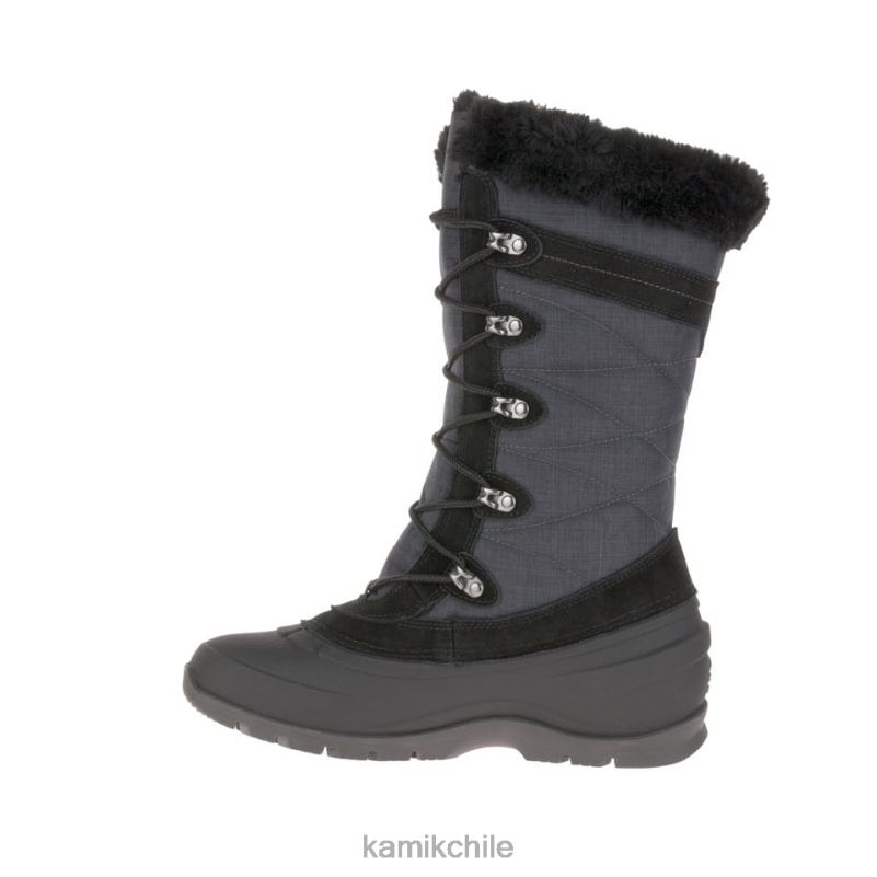 negro botas de invierno RJT4Z142 Kamik mujer valle de nieve 4