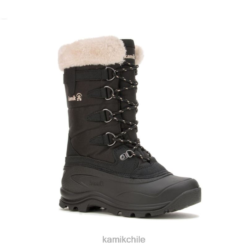 negro botas de invierno RJT4Z156 Kamik mujer caparazón